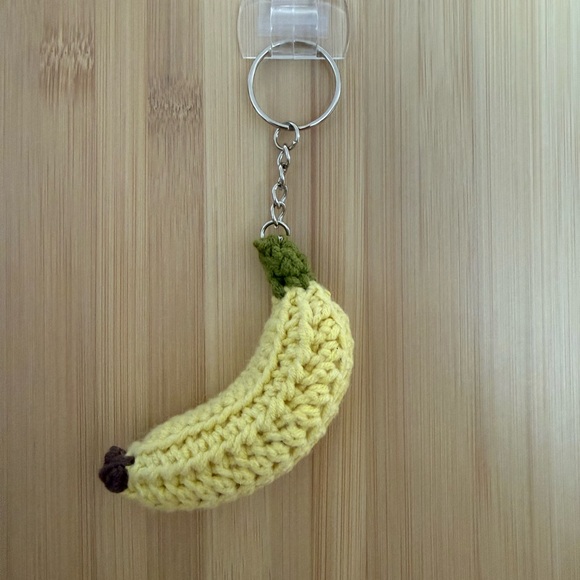 Handmade Other - Banana crochet keychain